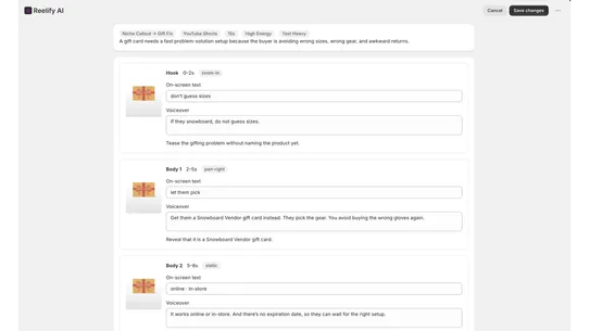 Reelify AI screenshot