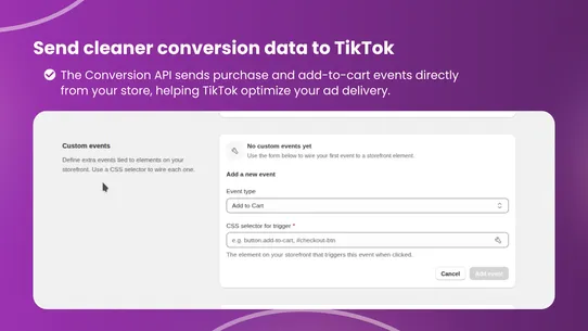 TikTok Pixel &amp; CAPI: CODRocket screenshot