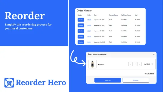 Reorder Hero ‑ Repeat Order screenshot