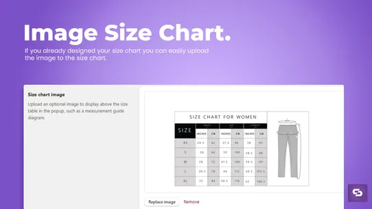 Smart Size Chart screenshot