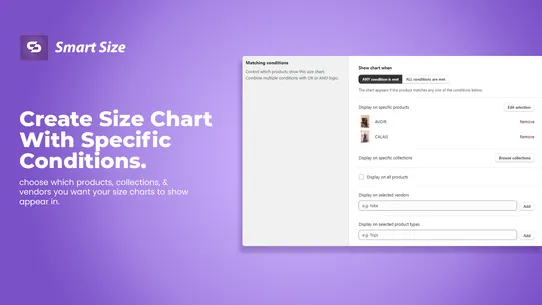 Smart Size Chart screenshot