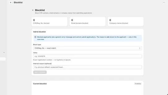 Nordic B2B Portal screenshot