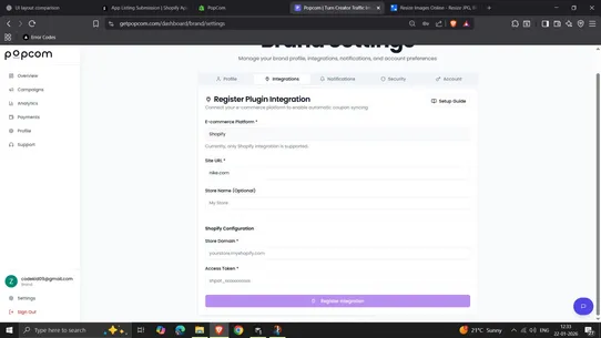 Popcom screenshot