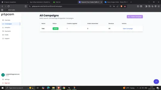 Popcom screenshot