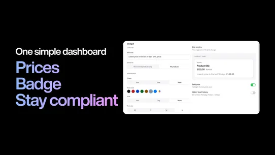 Omnibus Price Compliance screenshot