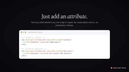 Culsin ‑ Simple Split Testing screenshot