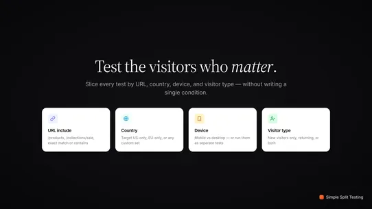 Culsin ‑ Simple Split Testing screenshot