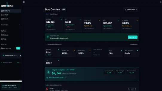 Dataffeine: Agentic Analytics screenshot