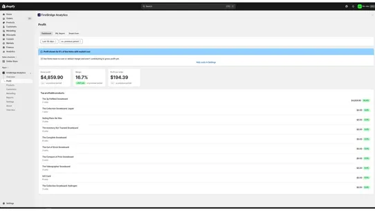 FirstBridge Analytics screenshot