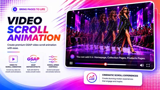 Motion hero ‑ Scroll Animation screenshot