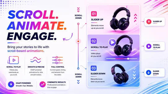 Motion hero ‑ Scroll Animation screenshot