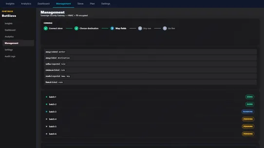 BotSieve screenshot