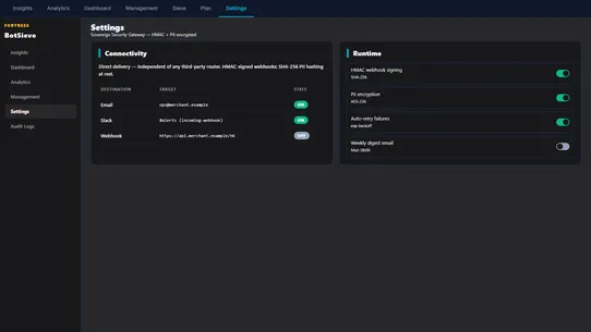 BotSieve screenshot