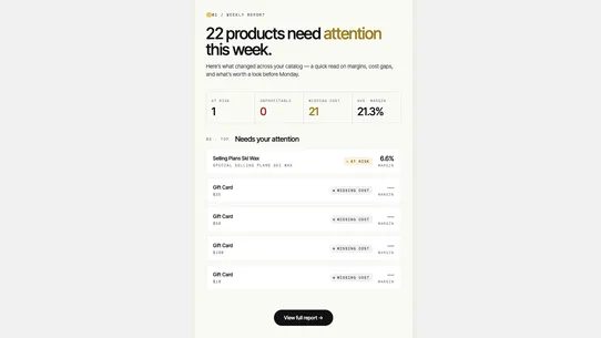 MarginHawk screenshot