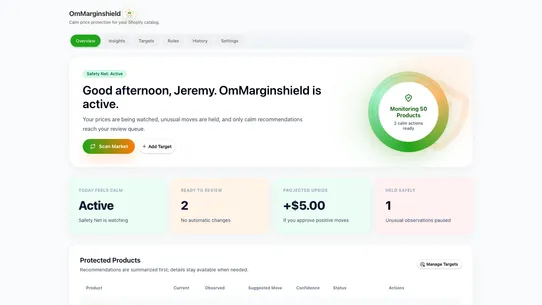 OmMarginshield Price Monitor screenshot