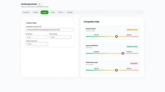 OmMarginshield Price Monitor screenshot