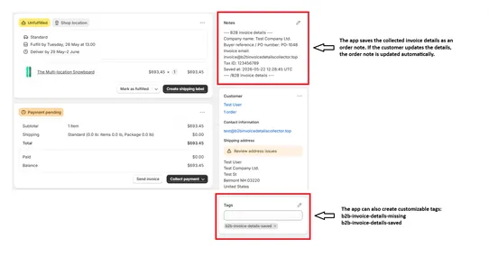 B2B Invoice Details Collector screenshot