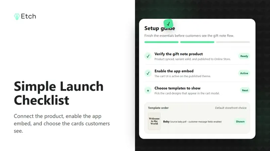 Etch: Personalized Gift Notes screenshot