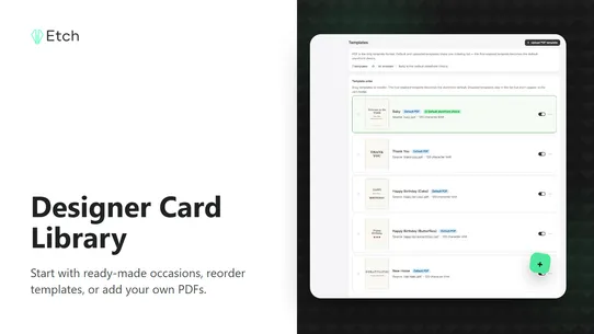 Etch: Personalized Gift Notes screenshot