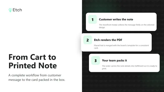 Etch: Personalized Gift Notes screenshot