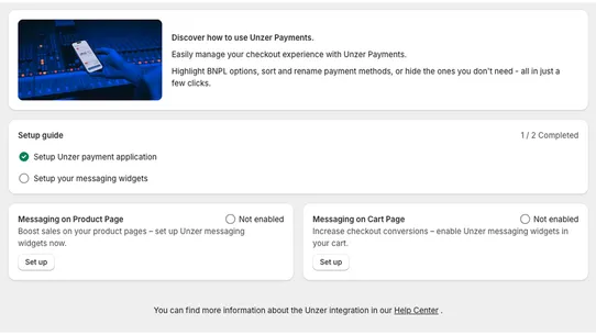 Unzer Checkout Booster screenshot