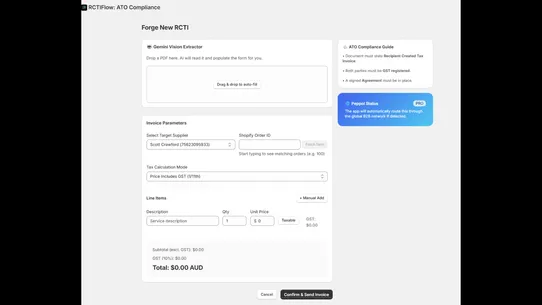 RCTIFlow: AI RCTI &amp; Compliance screenshot