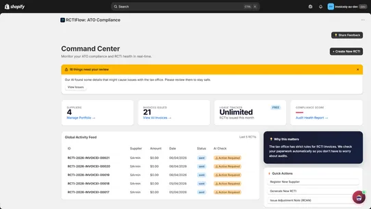 RCTIFlow: AI RCTI &amp; Compliance screenshot