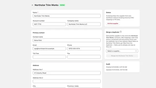 Vendor Comfort screenshot