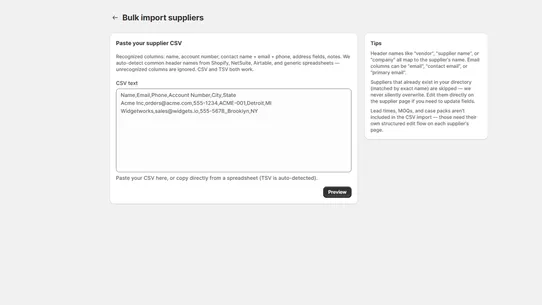 Vendor Comfort screenshot