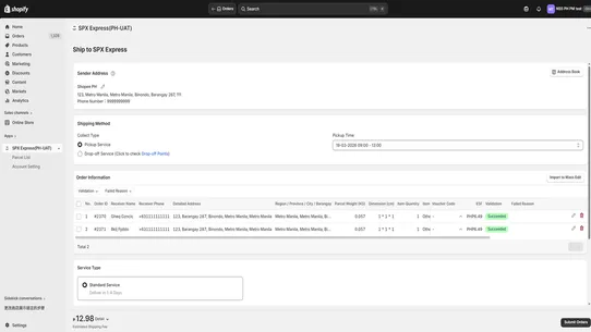 SPX Express PH screenshot