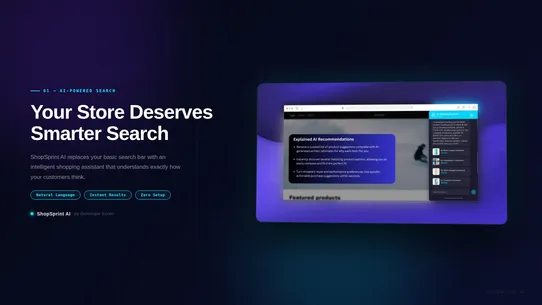 ShopSprint AI Search screenshot