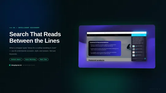 ShopSprint AI Search screenshot