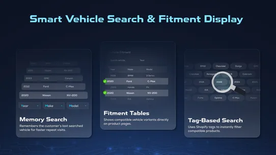 YMM Part Search screenshot