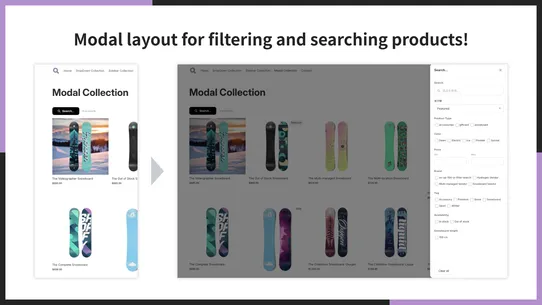 UR:Product Filter, Search＆Sort screenshot