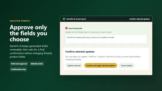 StoreFix AI screenshot
