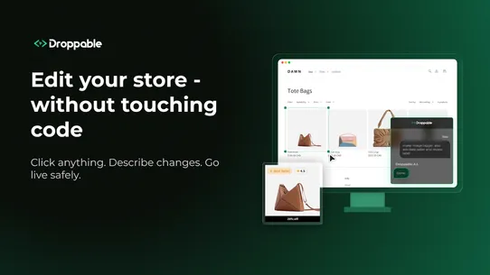 Droppable ‑ AI Theme Editor screenshot