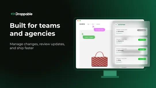 Droppable ‑ AI Theme Editor screenshot