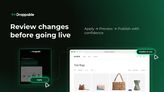 Droppable ‑ AI Theme Editor screenshot