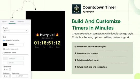 Qe Countdown timer screenshot