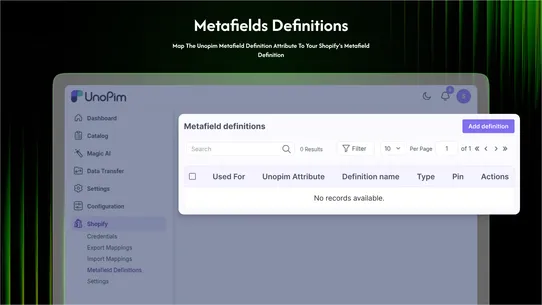 UnoPim:PIM Connector By Webkul screenshot