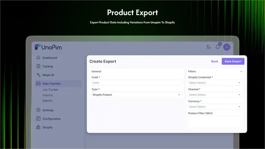 UnoPim:PIM Connector By Webkul screenshot