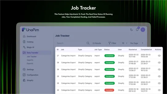 UnoPim:PIM Connector By Webkul screenshot