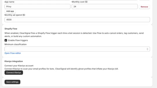 ClearSignal: Bot Detection screenshot