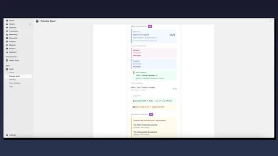 Breef screenshot