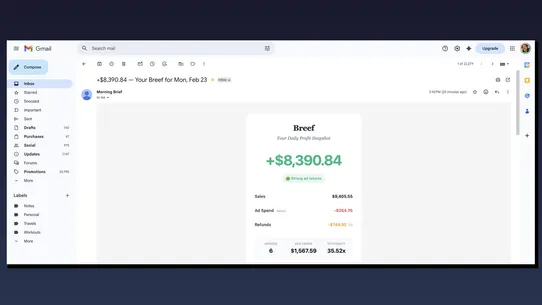 Breef screenshot