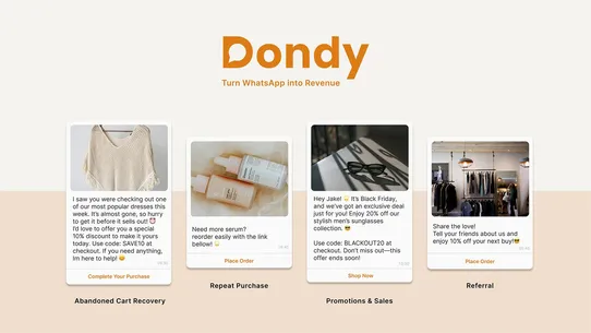 Dondy: WhatsApp Marketing+Chat screenshot