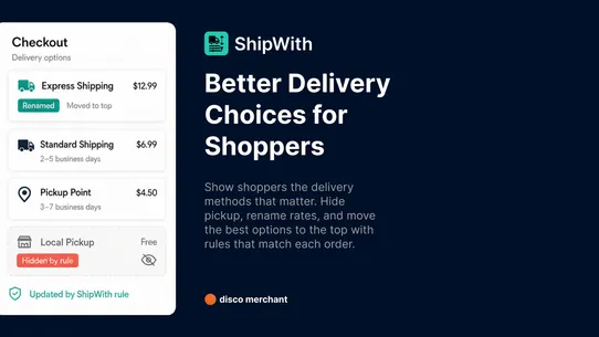 ShipWith: Shipping Rules screenshot