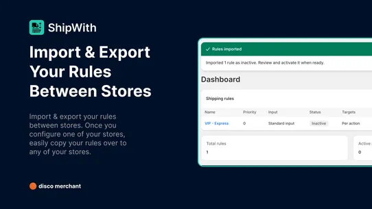 ShipWith: Shipping Rules screenshot