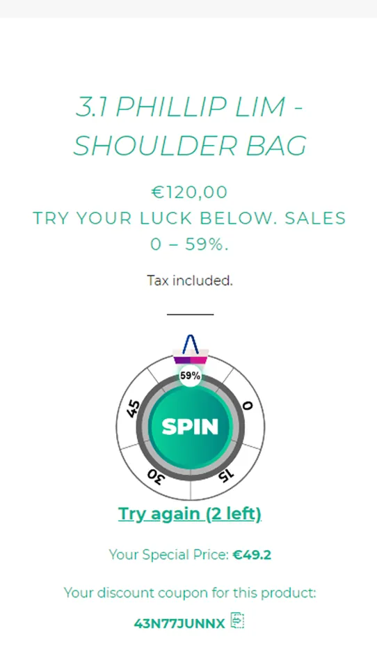 Lucky Leads Email Popup screenshot