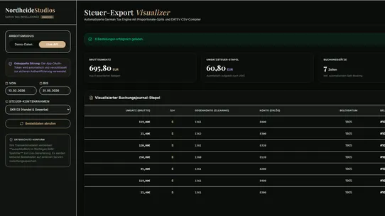 DATEV Export &amp; Steuern screenshot